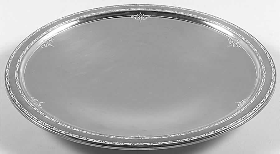 Old Lace (Sterling, Hollowware) 10" Footed Cake Plate by Towle Silver-1