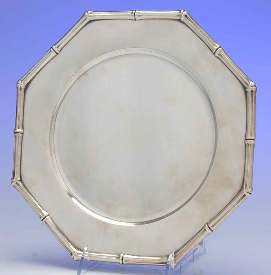 Bamboo (Sterling, 1961, Hollowware) 10" Dinner Plate by Tiffany & CO SILVER-1