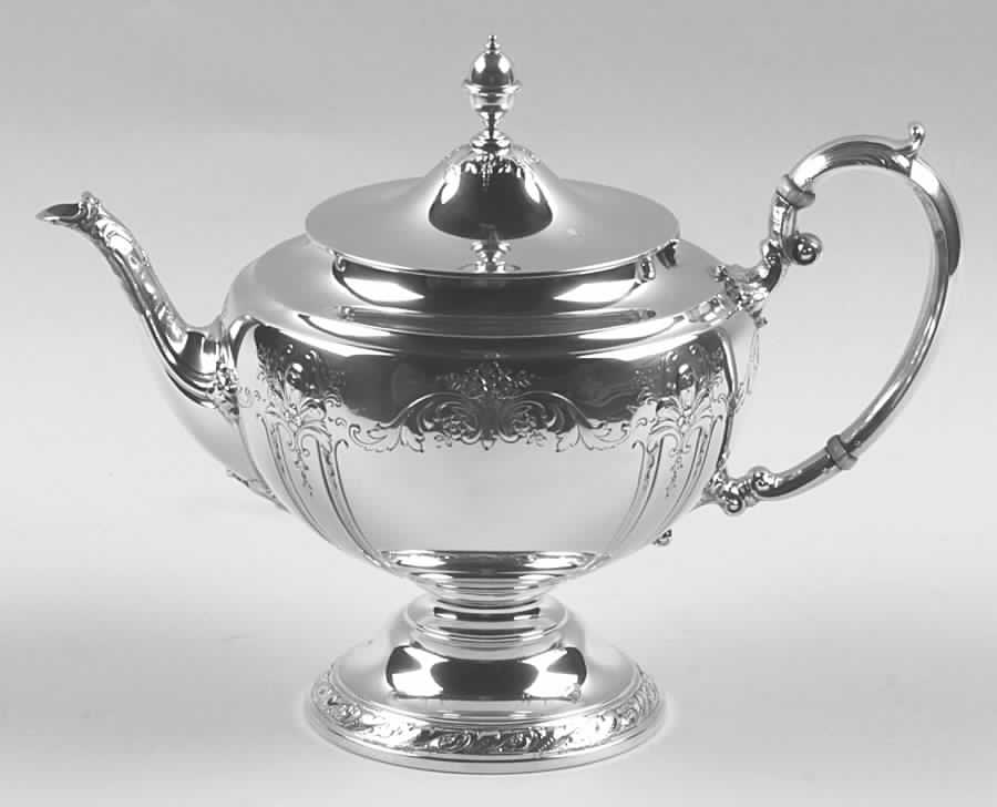 Virginia Lee (Sterling, 1920, Hollowware) Teapot by Towle Silver-1