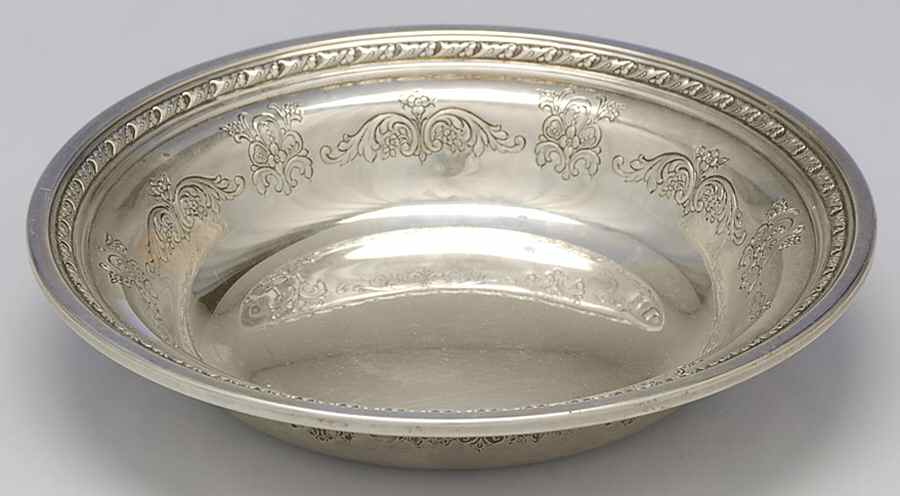 Virginia Lee (Sterling, 1920, Hollowware) Medium Sterling Bon Bon Bowl by Towle Silver-1