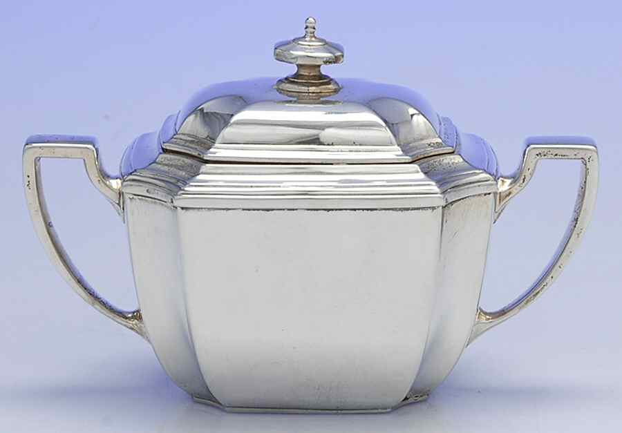 Hampton (Sterling, 1934, Hollowware) Sugar Bowl & Lid by Tiffany & CO SILVER-1