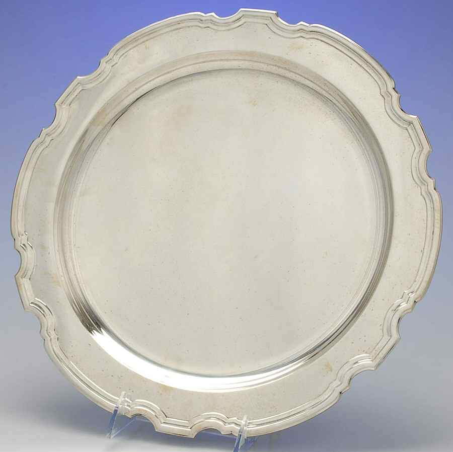 Hampton (Sterling, 1934, Hollowware) 13" Round Tray by Tiffany & CO SILVER-1