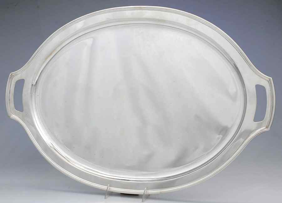 Hampton (Sterling, 1934, Hollowware) 27" Complimentary Waiter Tray by Tiffany & CO SILVER-1