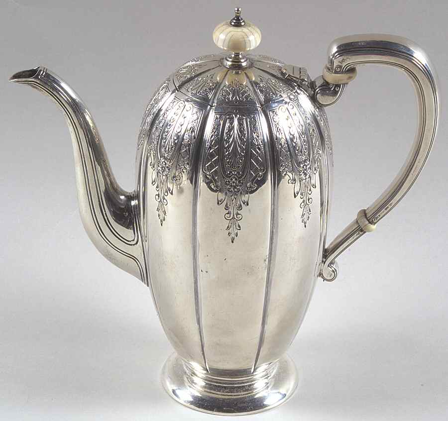 Windsor Castle (Sterling, Hollowware, Hand Chased) Mini Coffee Pot by Tuttle-1