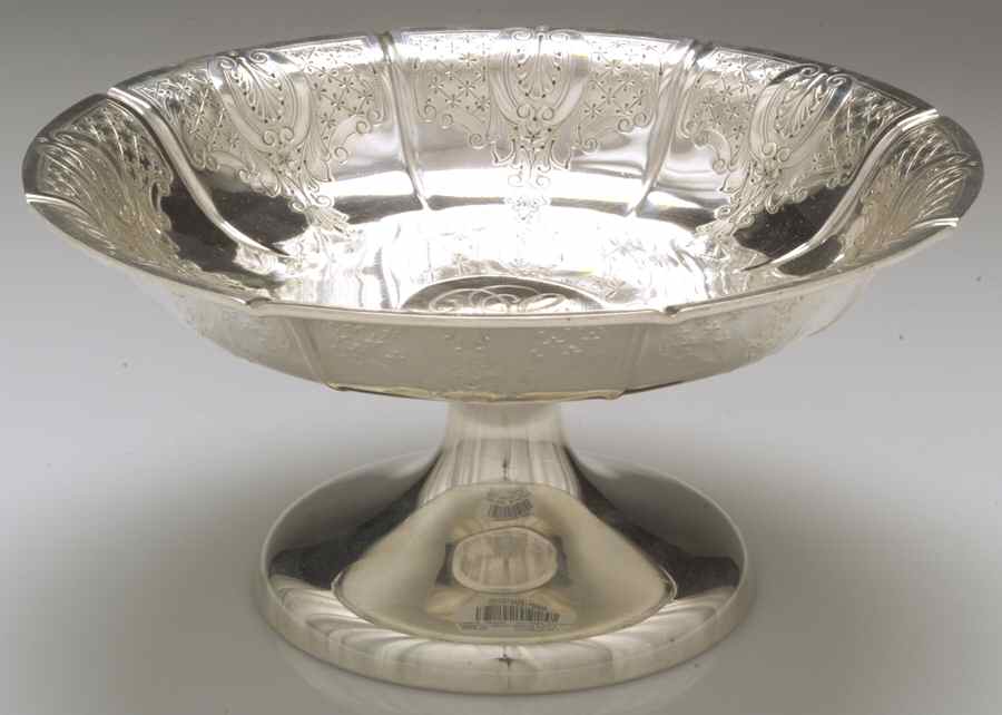 Windsor Castle (Sterling, Hollowware, Hand Chased) Round Compote (Height X Width) by Tuttle-1