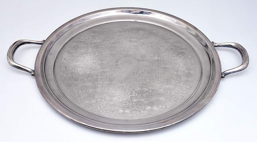 Contessina (Silverplate, Hollowware) Large Silverplate Waiter Tray by Towle Silver-1