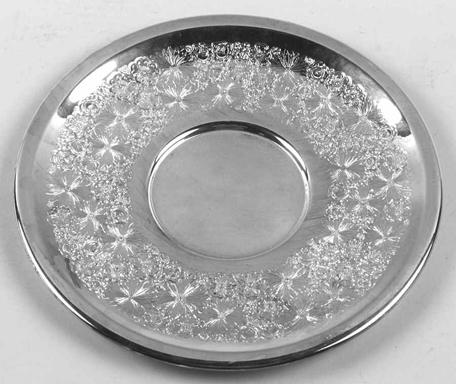 Contessina (Silverplate, Hollowware) Silverplate Sandwich Plate by Towle Silver-1