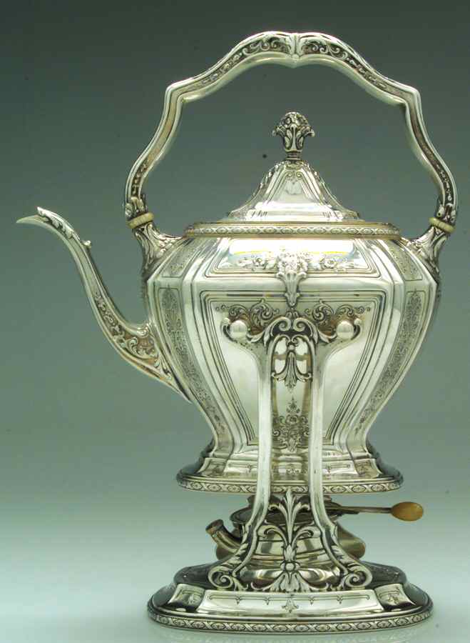 D'Orleans (Sterling, 1923, Hollowware) Kettle, Stand & Burner by Towle Silver-1