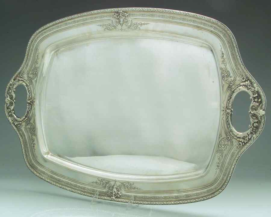 D'Orleans (Sterling, 1923, Hollowware) Large Waiter Tray by Towle Silver-1