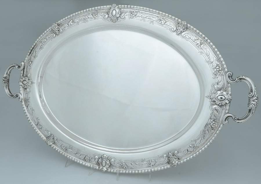 King Richard (Sterling, 1932, Hollowware) Large Waiter Tray by Towle Silver-1