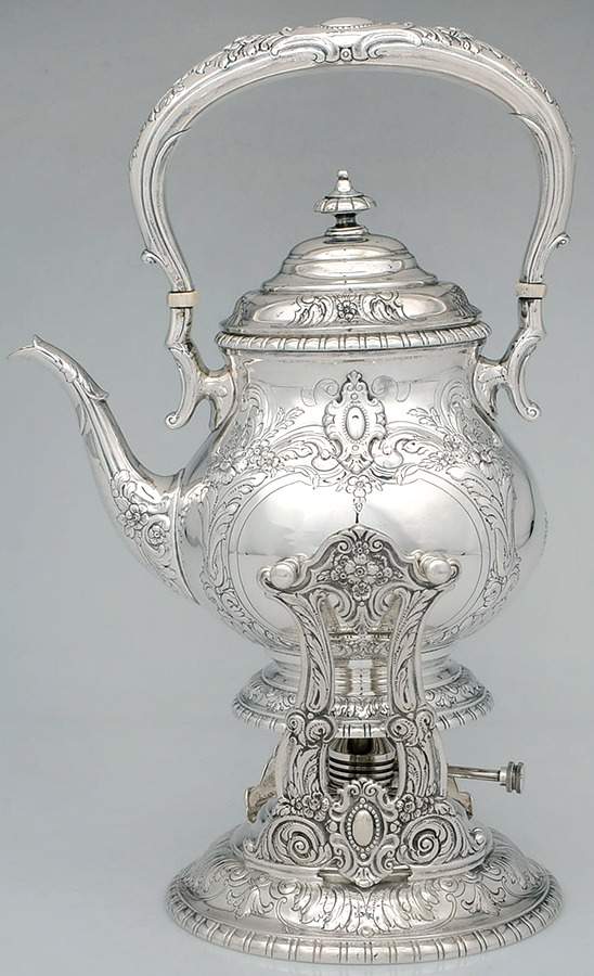King Richard (Sterling, 1932, Hollowware) Kettle, Stand & Burner by Towle Silver-1