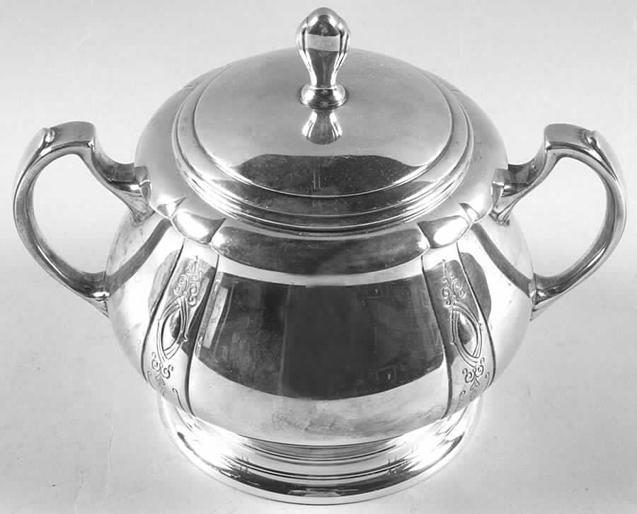 Lady Diana (Sterling, 1929, Hollowware) Sugar Bowl & Lid by Towle Silver-1