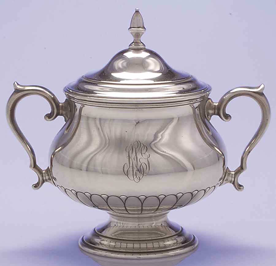 Symphony (Sterling, 1931, Hollowware) Sugar Bowl & Lid by Towle Silver-1