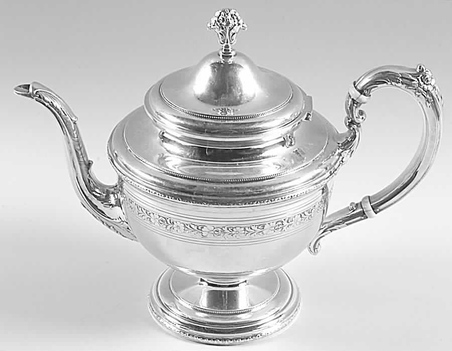 Virginia Carvel (Sterling, 1919, Hollowware) Teapot by Towle Silver-1