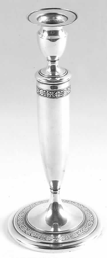 Virginia Carvel (Sterling, 1919, Hollowware) 10" Weighted Candlestick by Towle Silver-1