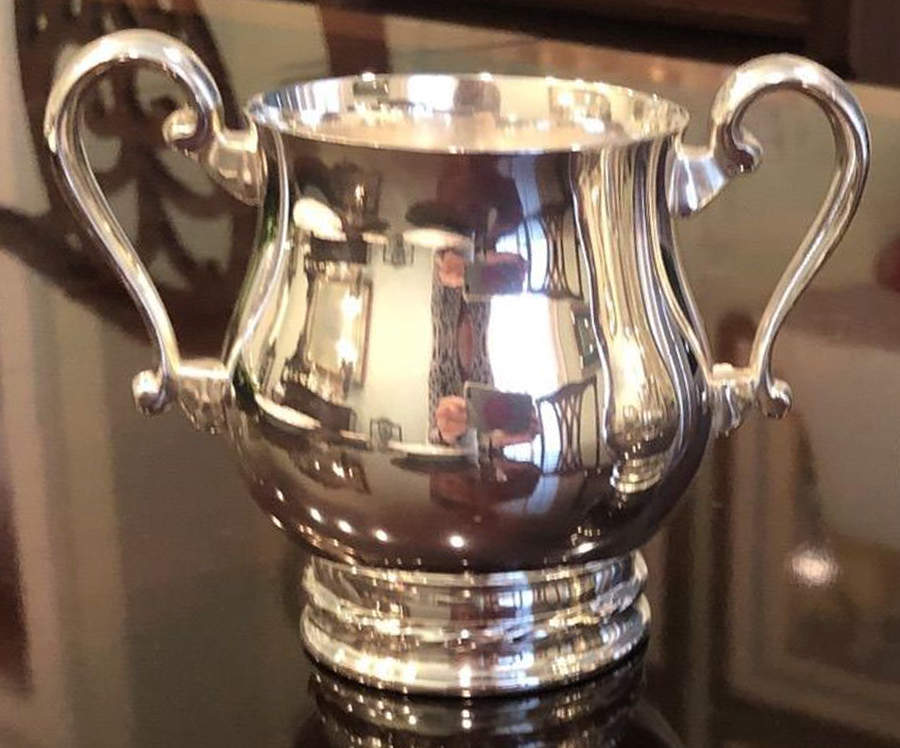 Silver Flutes (Silverplate, Hollowware) Silverplate Open Sugar Bowl by Towle Silver-1