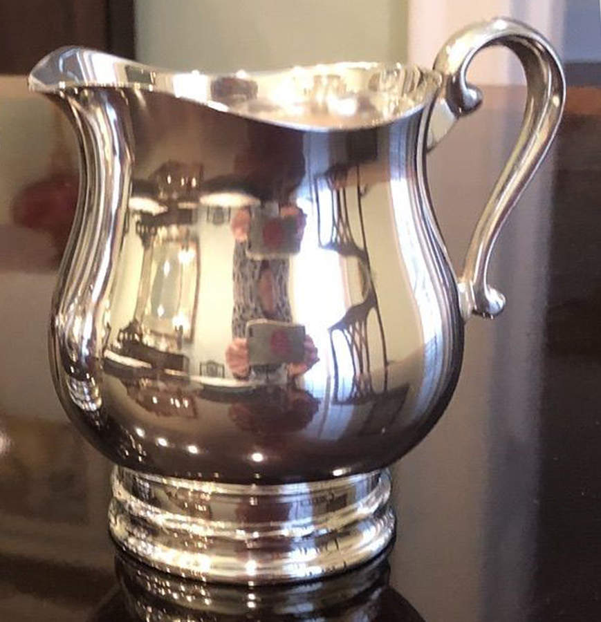 Silver Flutes (Silverplate, Hollowware) Creamer by Towle Silver-1