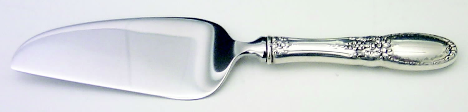 Old Mirror (Sterling, 1940, Monograms) Cheese Knife with Stainless Blade by Towle Silver-1
