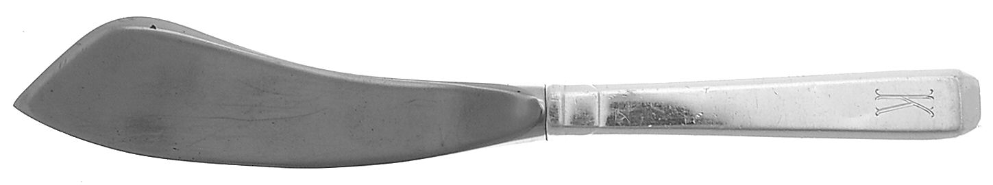 Craftsman (Sterling, 1932, Monograms) Hollow Handle Master Butter Knife by Towle Silver-1