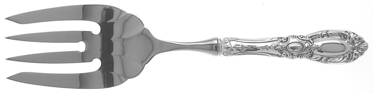 King Richard (Sterling, 1932, No Monos) Stainless-Tine Utility Serving Fork by Towle Silver-1
