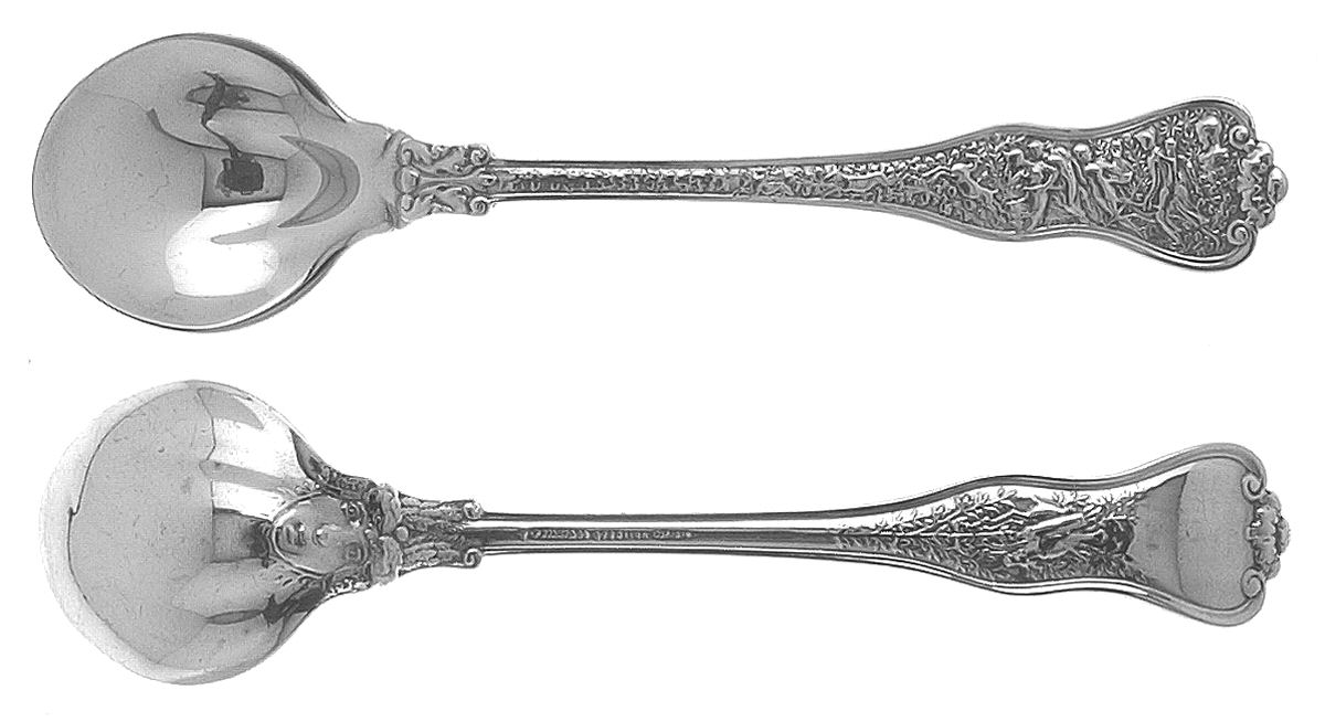 Olympian (Sterling, 1878, Monograms) Old Style Ice Cream Spoon by Tiffany & CO SILVER-1