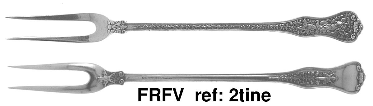 Olympian (Sterling, 1878, Monograms) Individual Fruit Fork-Solid Variant by Tiffany & CO SILVER-1