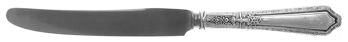 D'Orleans (Sterling, 1923, Monograms) New French Hollow Knife with Bolster by Towle Silver-1
