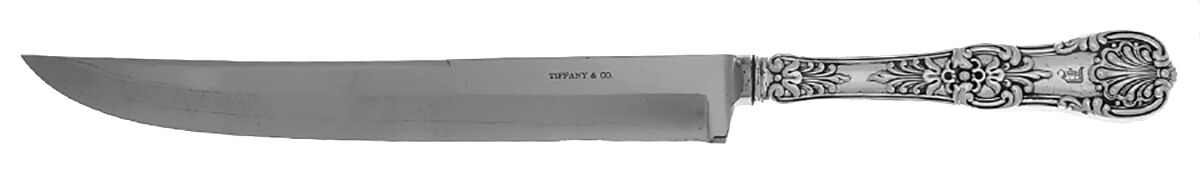 English King (Sterling, 1885, No Monograms) Hollow Handle Solid Cake Saw by Tiffany & CO SILVER-1