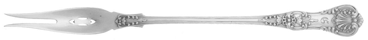 English King (Sterling, 1885, No Monograms) Long Handle Olive Fork by Tiffany & CO SILVER-1