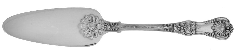 English King (Sterling, 1885, Monograms) Solid Cheese Server by Tiffany & CO SILVER-1