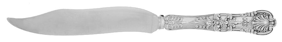 English King (Sterling, 1885, No Monograms) Individual Hollow Handle Fish Knife-Sterling Blade by Tiffany & CO SILVER-1