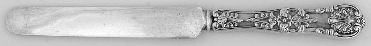 English King (Sterling, 1885, Monograms) Dessert/Tea Knife Hollow Handle Sterling Blade by Tiffany & CO SILVER-1