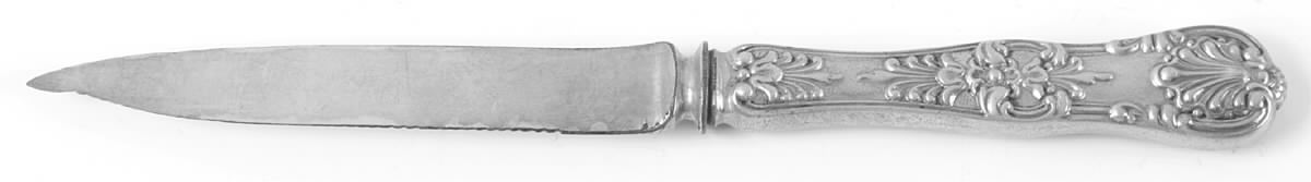 English King (Sterling, 1885, Monograms) Individual Fruit Knife with Silverplate Blade by Tiffany & CO SILVER-1