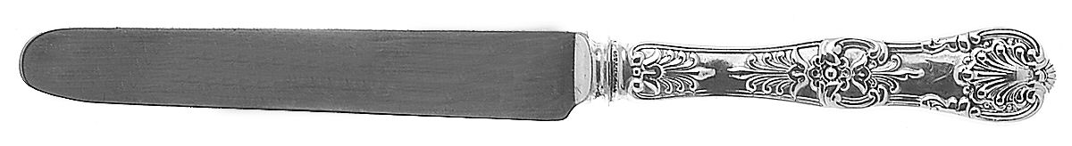 English King (Sterling, 1885, Monograms) Dessert/Tea Knife with Silverplate Blade by Tiffany & CO SILVER-1