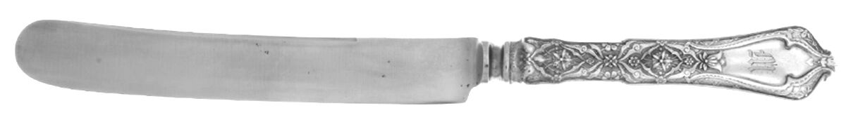 Persian (Sterling, 1872) Old French Hollow Knife with Bolster by Tiffany & CO SILVER-1
