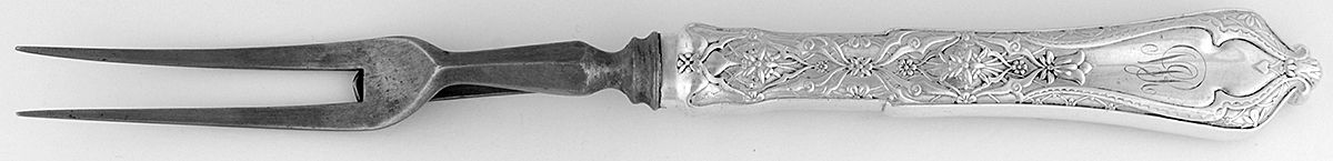 Persian (Sterling, 1872) Small Steak Carving Fork with Stainless Prongs by Tiffany & CO SILVER-1