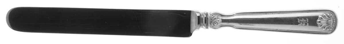 Shell & Thread (Sterling, 1905, Monograms) Blunt Hollow Knife with Bolster by Tiffany & CO SILVER-1