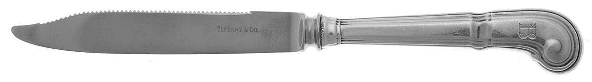 Castilian (Sterling, 1929, Monograms) Orange Knife with Stainless Blade by Tiffany & CO SILVER-1