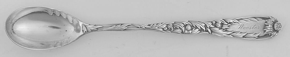 Chrysanthemum (Sterling, 1880) Melon Spoon by Tiffany & CO SILVER-1