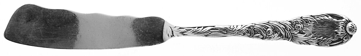 Chrysanthemum (Sterling, 1880, Monograms) Solid Pickle Serving Knife by Tiffany & CO SILVER-1