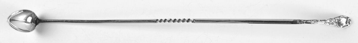 Chrysanthemum (Sterling, 1880, Monograms) Large Solid Claret Spoon with Twisted Handle by Tiffany & CO SILVER-1