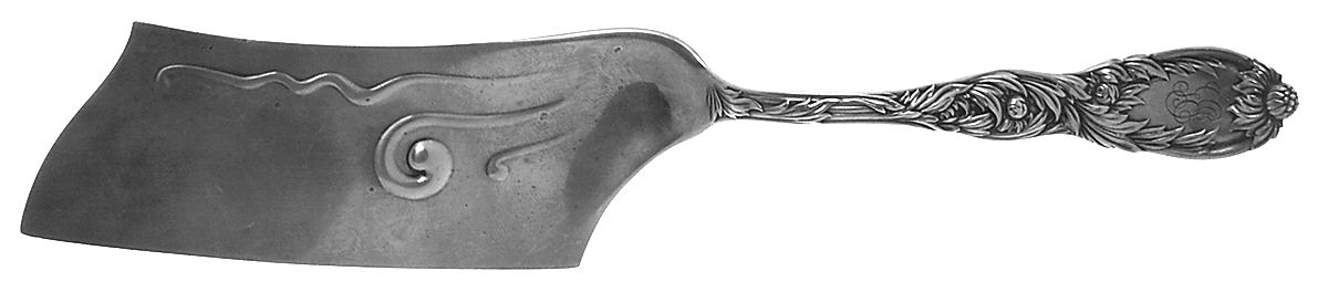 Chrysanthemum (Sterling, 1880, Monograms) Ice Cream Hatchet Solid Piece by Tiffany & CO SILVER-1