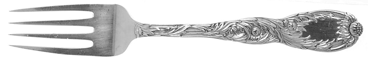 Chrysanthemum (Sterling, 1880, Monograms) Solid Serving Fork by Tiffany & CO SILVER-1