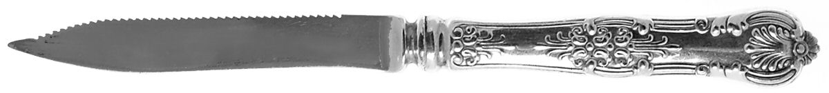 English King (Silverplate, 1870, Monograms)   Orange Knife with Silverplate Blade by Tiffany & CO SILVER-1