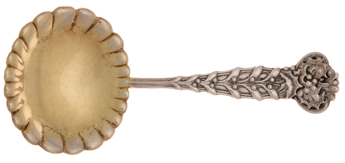Holly and Mistletoe (Sterling) Bon Bon Spoon with Fluted Bowl by Tiffany & CO SILVER-1