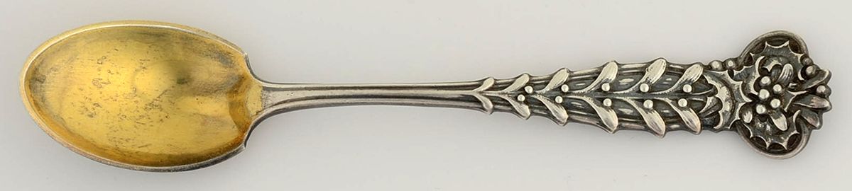 Holly and Mistletoe (Sterling) Demitasse Spoon by Tiffany & CO SILVER-1