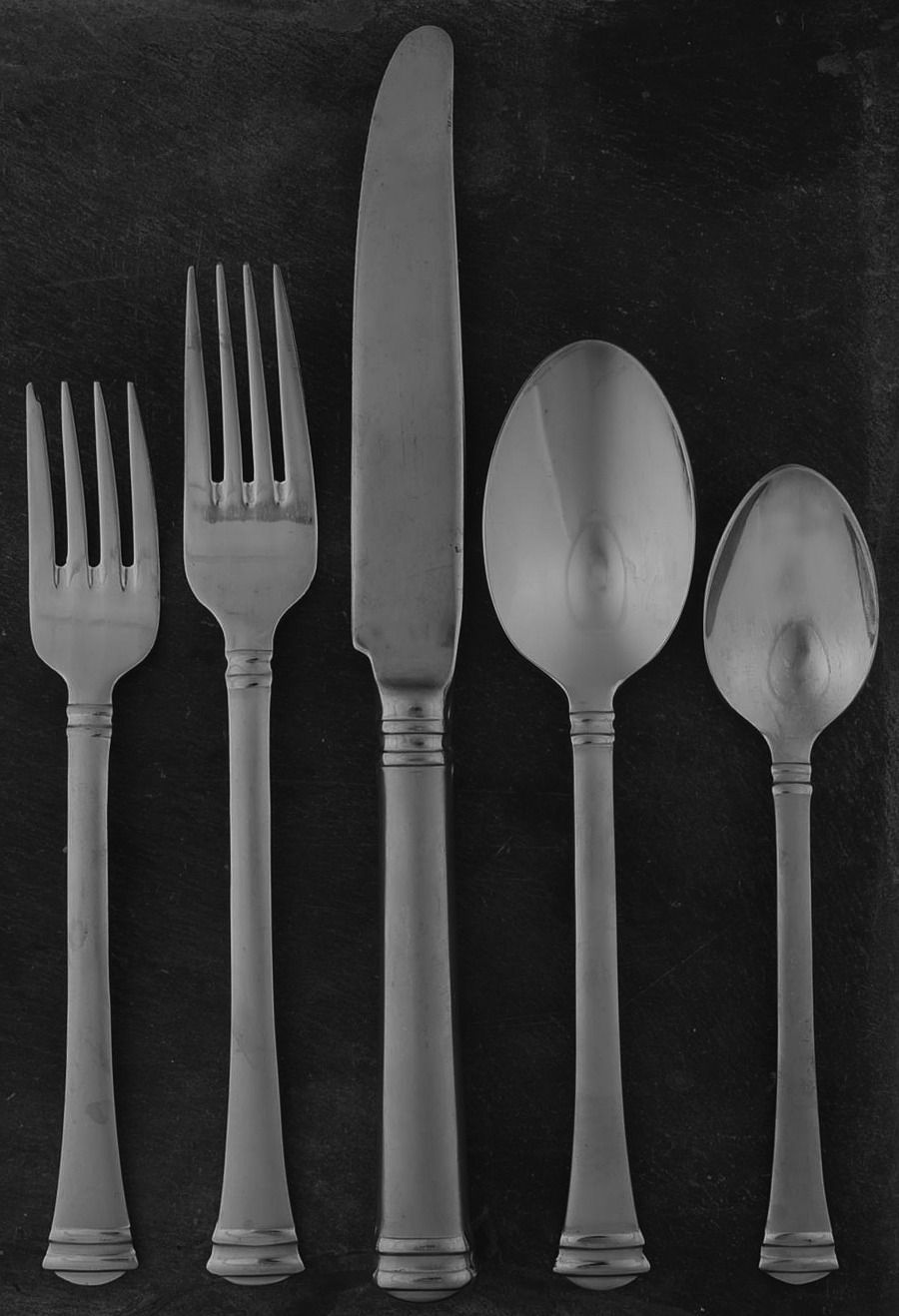 Classique Frosted (Stainless) 5 Piece Place Setting by Towle Silver-1