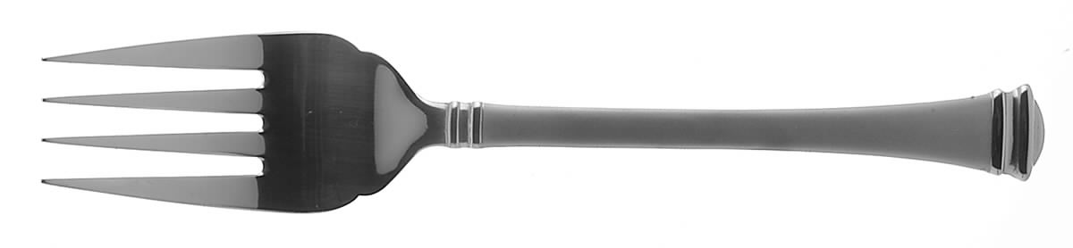 Classique Frosted (Stainless) Large Solid Cold Meat Serving Fork by Towle Silver-1