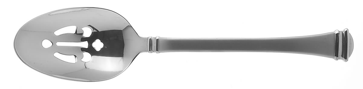 Classique Frosted (Stainless) Pierced Tablespoon (Serving Spoon) by Towle Silver-1