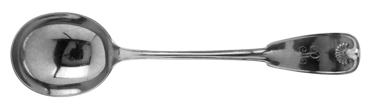 Palm (Sterling, 1871, Monograms) Round Bowl Soup Spoon (Gumbo) by Tiffany & CO SILVER-1